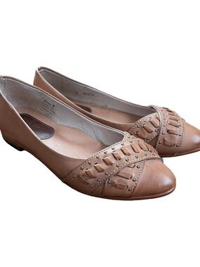 Freebird Brynn Studded Leather Ballet Flats
